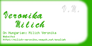 veronika milich business card